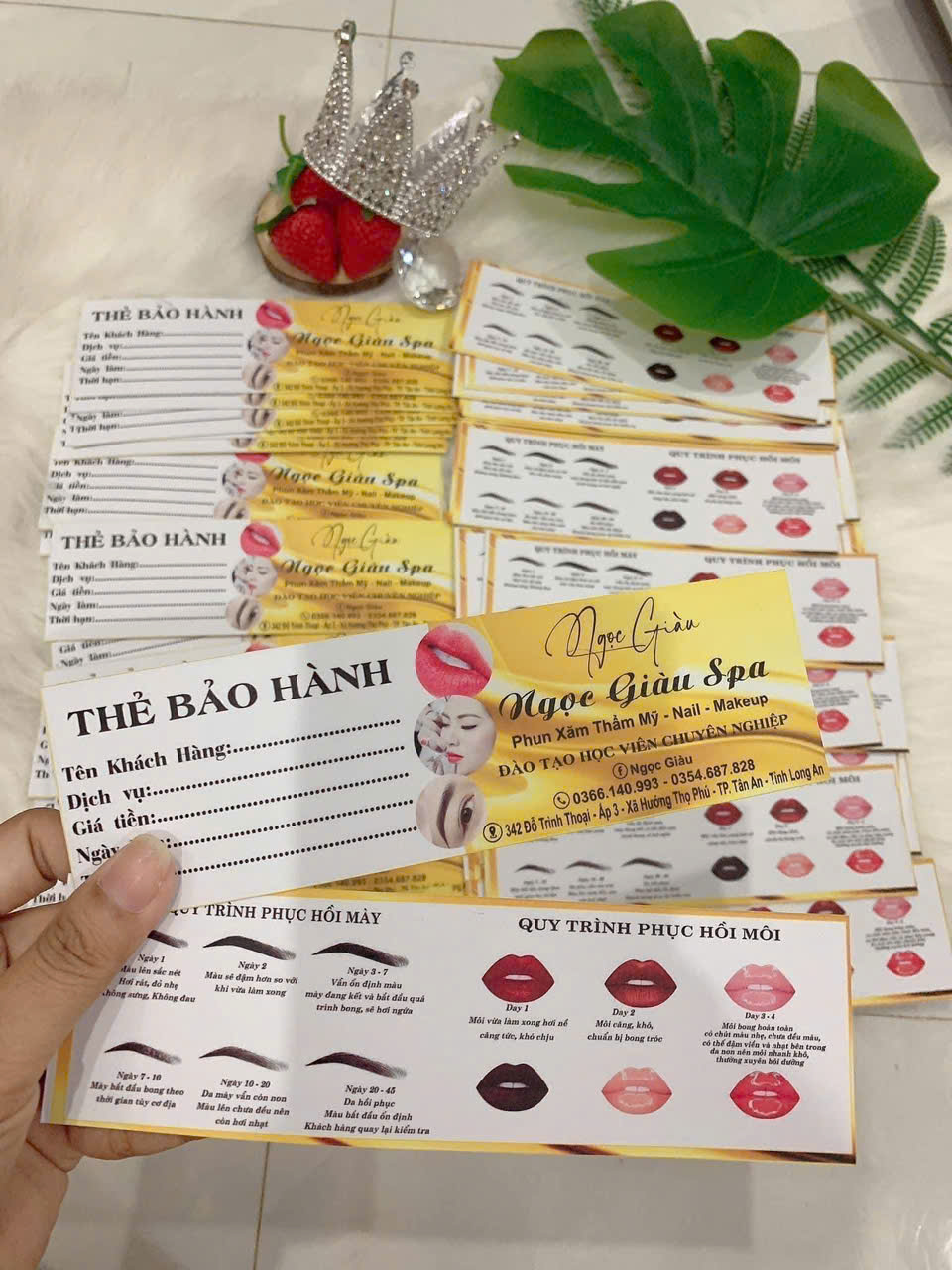  THẺ LIỆU TRÌNH , VOUCHER,  CARDVISIT